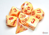 CHESSEX - Dados Poliédricos Festive Sunburst/red - Gamesmart